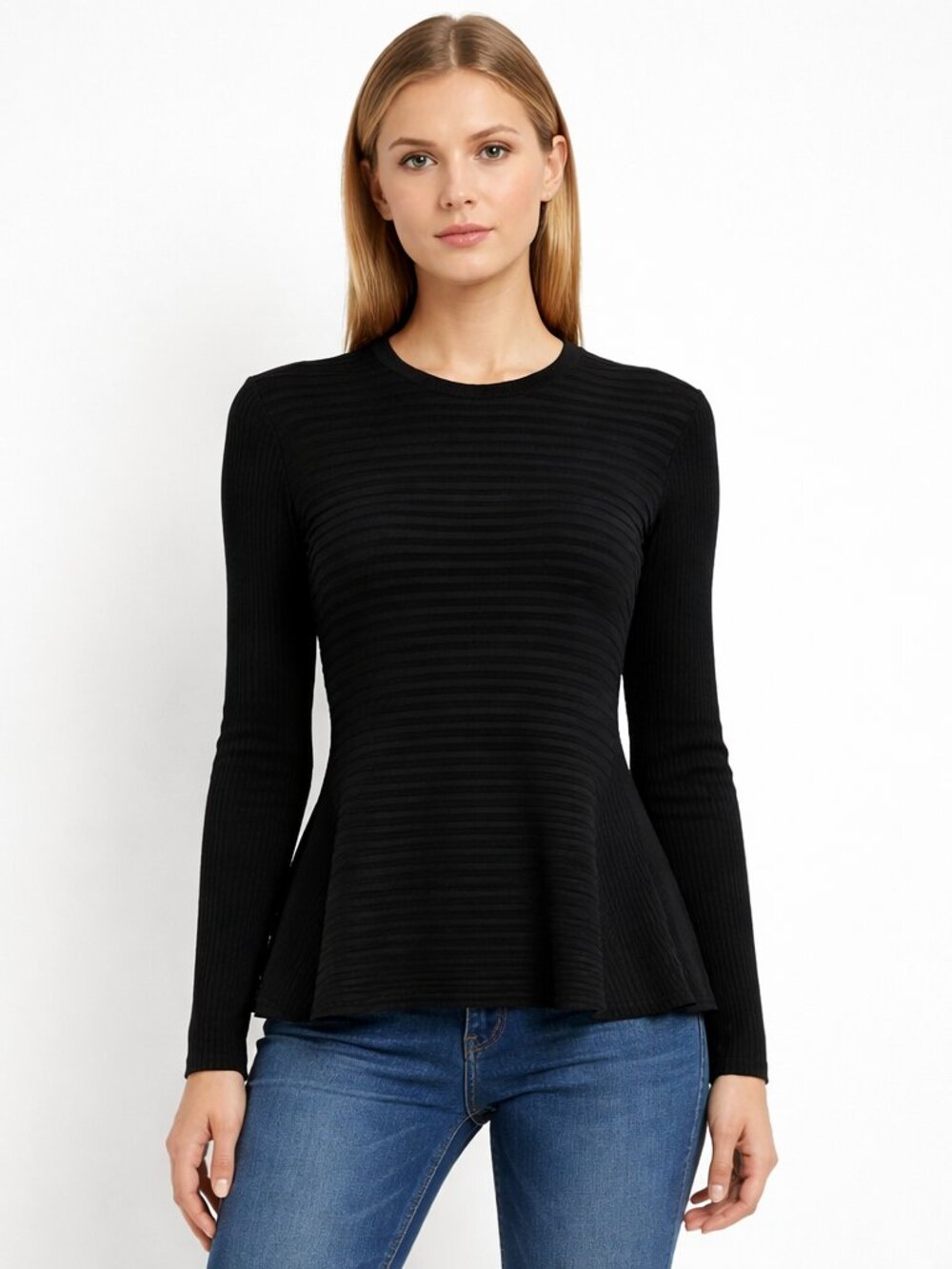 Alexander Wang Black Peplum Top Size Small